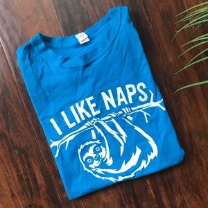 I Like Naps Sloth Graphic T-Shirt